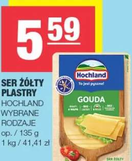 Ser żółty plastry Gouda