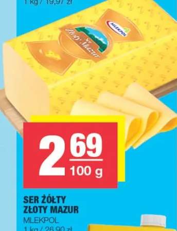 Ser żółty złoty Mazur