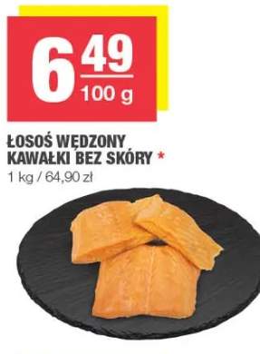 Łosoś wędzony kawałki bez skóry