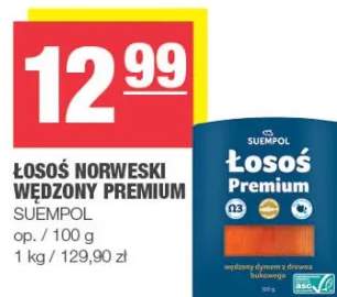 Łosoś norweski wędzony premium