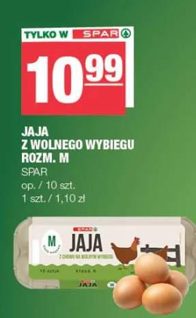 Jaja z wolnego wybiegu rozm. M