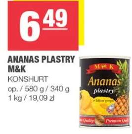 Ananas plastry