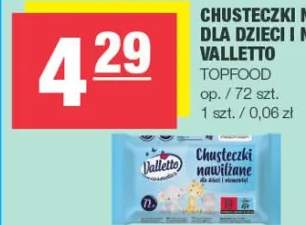 Chusteczki nawilżane dla dzieci i niemowląt Valletto