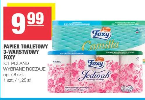 Papier toaletowy 3-warstwowy Foxy