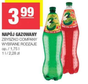 Napój gazowany wybrane rodzaje