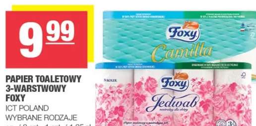 Papier toaletowy 3-warstwowy Foxy