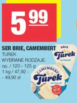 Ser Brie, Camembert wybrane rodzaje