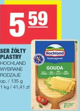 Ser żółty plastry wybrane rodzaje