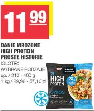 Danie mrożone High Protein proste historie