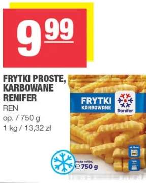 Frytki proste, karbowane