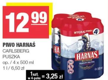 Piwo Harnaś puszka