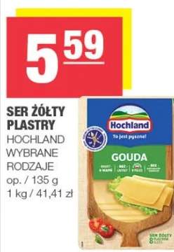 Ser żółty plastry