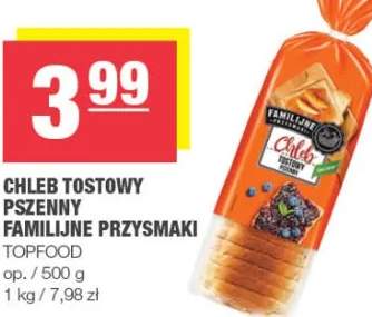 Chleb tostowy pszenny familijne przysmaki Topfood