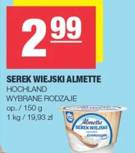 Serek wiejski Almette Hochland wybrane rodzaje