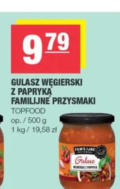 Gulasz węgierski z papryką familijne przysmaki