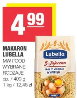 Makaron wybrane rodzaje