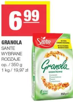 Granola wybrane rodzaje