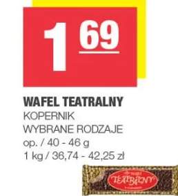 Wafel teatralny wybrane rodzaje