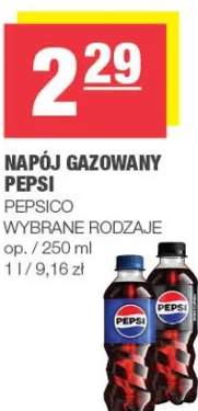 Napój gazowany wybrane rodzaje