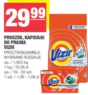 Proszek, kapsułki do prania Vizir