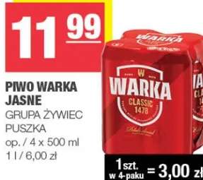 Piwo Warka jasne