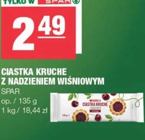 Ciastka kruche z nadzieniem wiśniowym