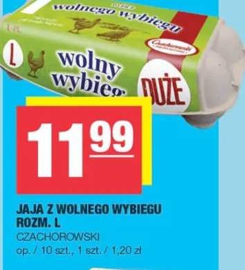 Jaja z wolnego wybiegu rozm. L