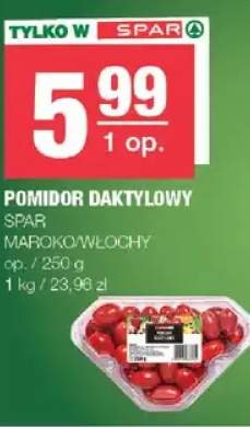 Pomidor daktylowy spar maroko/włochy