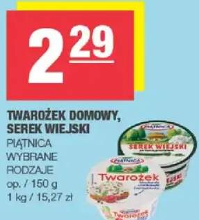 Twarożek domowy, serek wiejski wybrane rodzaje