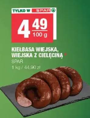 Kiełbasa wiejska, wiejska z cielęciną Spar