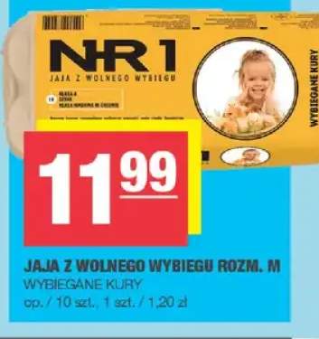 Jaja z wolnego wybiegu rozm. M wybiegane kury