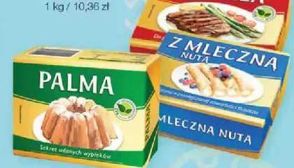 Margaryna mleczna, margaryna zwykła, palma od Kruszwicy