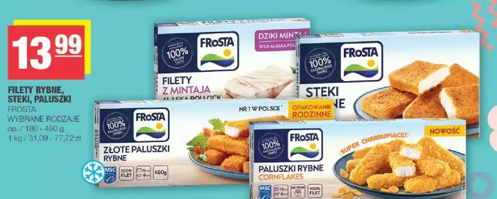 Filety rybne, steki, paluszki