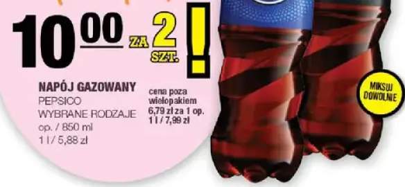 Napój gazowany wybrane rodzaje