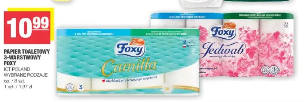 Papier toaletowy 3-warstwowy wybrane rodzaje