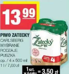 Piwo zatecky wybrane rodzaje
