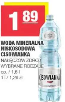 Woda mineralna niskogazowana Cisowianka