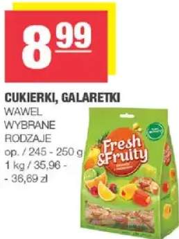 Cukierki, galaretki wybrane rodzaje