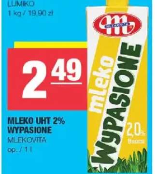 Mleko UHT 2% wypasione