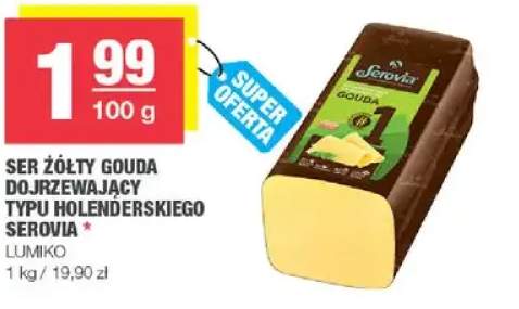 Ser żółty Gouda dojrzewający typu holenderskiego Serovia