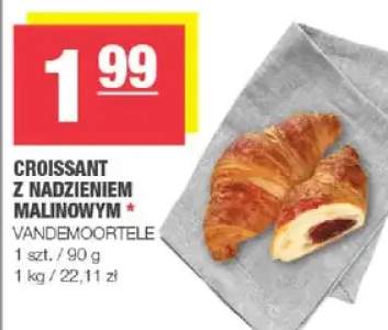Croissant z nadzieniem malinowym