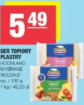 Ser topiony plastry wybrane rodzaje