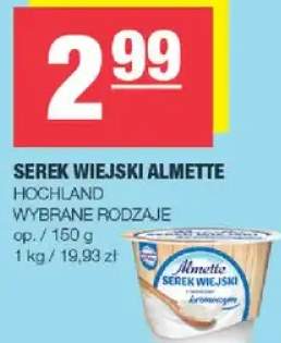 Serek wiejski Almette wybrane rodzaje
