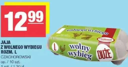 Jaja z wolnego wybiegu rozm. L