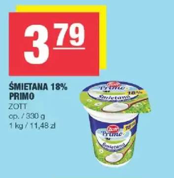 Śmietana 18% primo