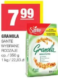 Granola wybrane rodzaje
