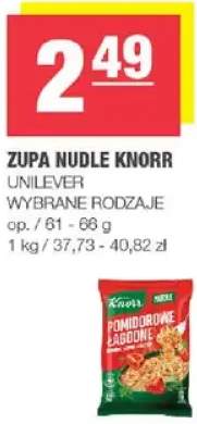 Zupa nudle knorr wybrane rodzaje