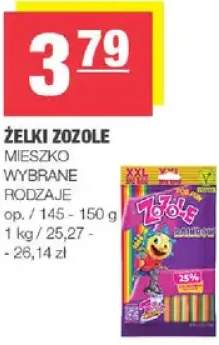 Żelki zozole wybrane rodzaje