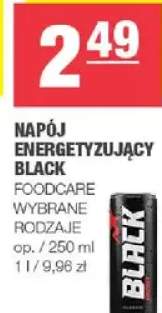 Napój energetyzujący Black wybrane rodzaje