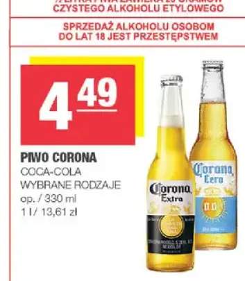 Piwo Corona Extra Coca-Cola